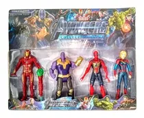 Set Muñecos Vengadores Pantera Capitán Spider Doctor Strange