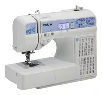 Máquina De Coser Recta Brother Cs7205 Portable Blanca 110v Color Blanco