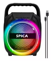 Parlante Spica Sp-2065 Bluetooth Portatil Led Rgb Inalambric