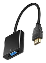 Conversor Adaptador De Vídeo Hdmi Macho Para Vga Femea