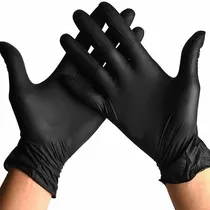 Guantes De Nitrilo Negros Caja 100 Unidades