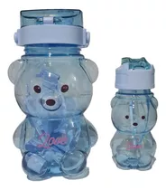 Pack X 2 Botella Para Agua Grande Y Chica Diseño Oso Kawai