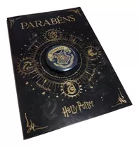 Cartão Harry Potter Hogwarts Com Boton Harry Potter Brasão