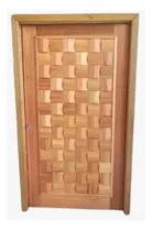 Porta Pivotante Madeira Maciça Modelo Egito 2,14x1,40 Cx 14