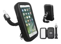 Soporte Celular Reforzado Moto Impermeable Enganche Espejo