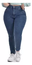 Pantalon Jean Calce Perfecto Tiro Alto Talles Grandes Mujer