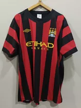 Camiseta Suplente Manchester City Umbro, Temporada 2011, Xl.