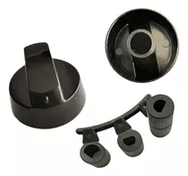 Perilla Encimera Y Horno Multimarca- Kit / Adaptable - Negro