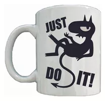 Taza Blanca Luci. Just Do It