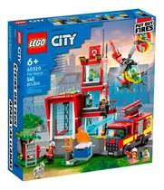 Lego City - Quartel Dos Bombeiros - 540 Peças - Lego