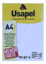 Papel Couchê Branco 180g Usapel