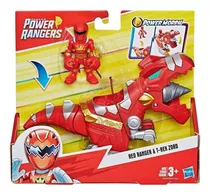 Figura De Colección Power Rangers Red Ranger & T- Rex Zord 