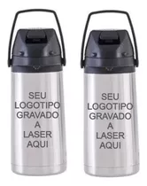 Garrafa Térmica 1,3 L Inox Personalizada A Laser Kit 2 Un