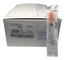 Jeringa Desechable Insulina 30g X 1/2 100 Unidades Nipro Capacidad En Volumen 1 Ml