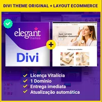 Licença Vitalícia Divi Theme Original + Layout Ecommerce