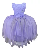 Vestido Princesa Belli Lilas Jardim Encantado