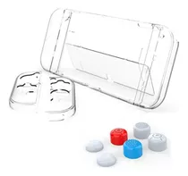 Funda Protectora De Pc Transparente Con Pulgar Para Nintendo