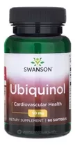 Ubiquinol 50mg Soft Gel 60caps Swanson Usa Sabor No Aplica