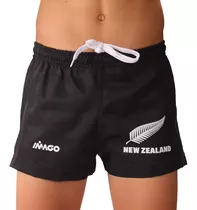 Short De Rugby Niño Nueva Zelanda / Talles 8 - 10 - 12 - 14
