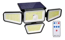 Foco Led Solar Exterior Maxwell Sensor 4 Direcciones Control