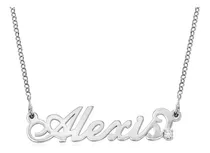 Collar Nombre Personalizado Plata 