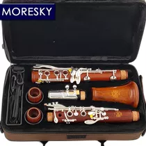 Clarinete Moresky M13 Sib Madeira Jacarandá Acessórios + Nf 