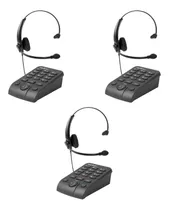 3 Unidades Telefone Headset Intelbras Hsb 50 Telemarketing