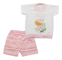 Pijama Gamise Manga Corta Algodon Verano Bebe Nena 5857