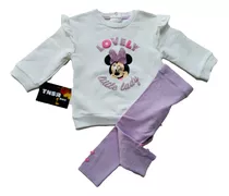 Conjunto 2 Piezas Terno Algodón Minnie Para Niña