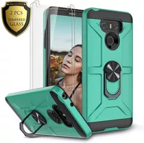 Funda Para LG G6 (2017), Verde/negro/resistente/soporte