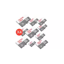 Pack 4 Tarjetas Sandisk  Microsd 32gb Clase 10