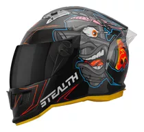 Capacete Moto Fechado Stealth  Carburetor Viseira Fumê