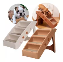 Escalera Plegable Resistente 4 Peldaños Para Perros Mascotas