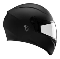 Casco Moto Vertigo V50 Monochrome Negro Mate M