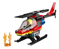 Lego City - Helicóptero Dos Bombeiros 60411 - 85 Peças