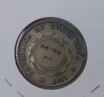 Moneda 1 Colón Costa Rica 1917 Escasa Muy Buen Estado.