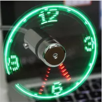 Ventilador Reloj Led Usb