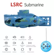 Barco De Controle Remoto Submarino Mini Rc Impermeável