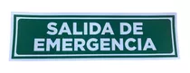 Cartel Indicador Salida De Emergencia 24x7 Adhesivo