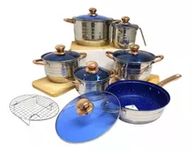 Batería De Cocina Grunberg Grl-886 (13pzas) Acero Inoxidable