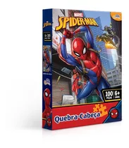 Quebra Cabeça Marvel 100 Peças Homem Aranha - Toyster 8013