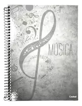 Credeal Música Caderno 50 Folhas  Pautada Unidade X  27.5cm X 20cm Caderno De Musica