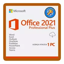 Pacote Office Profesional 2021 Vitalício)