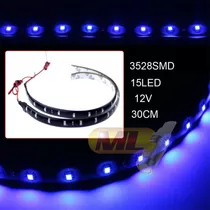 Kit 10 Fitas Led 30cm 15 Leds  Carro Moto Gabinete Cpu