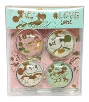 Imanes Mooving Mickey & Minnie X 4 Unidades Color Multicolor