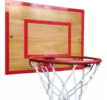  Aro Basquet + Tablero Basket Madera Apto Exterior 