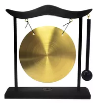 Feng Shui Brass Gong Desktop Zen Art For Fortune + Puls...