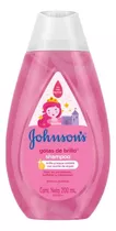 Shampoo Johnson's Baby Gotas De Brillo De Aceite De Argán En Botella De 200ml Por 1 Unidad