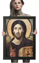 Quadro Decorativo Poster Arte Sacra Jesus Pantocrator A2