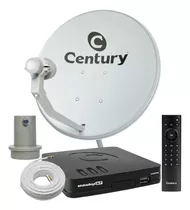 Kit Century Midiabox Receptor Digital Antena Lnbf 5g Ku Cabo